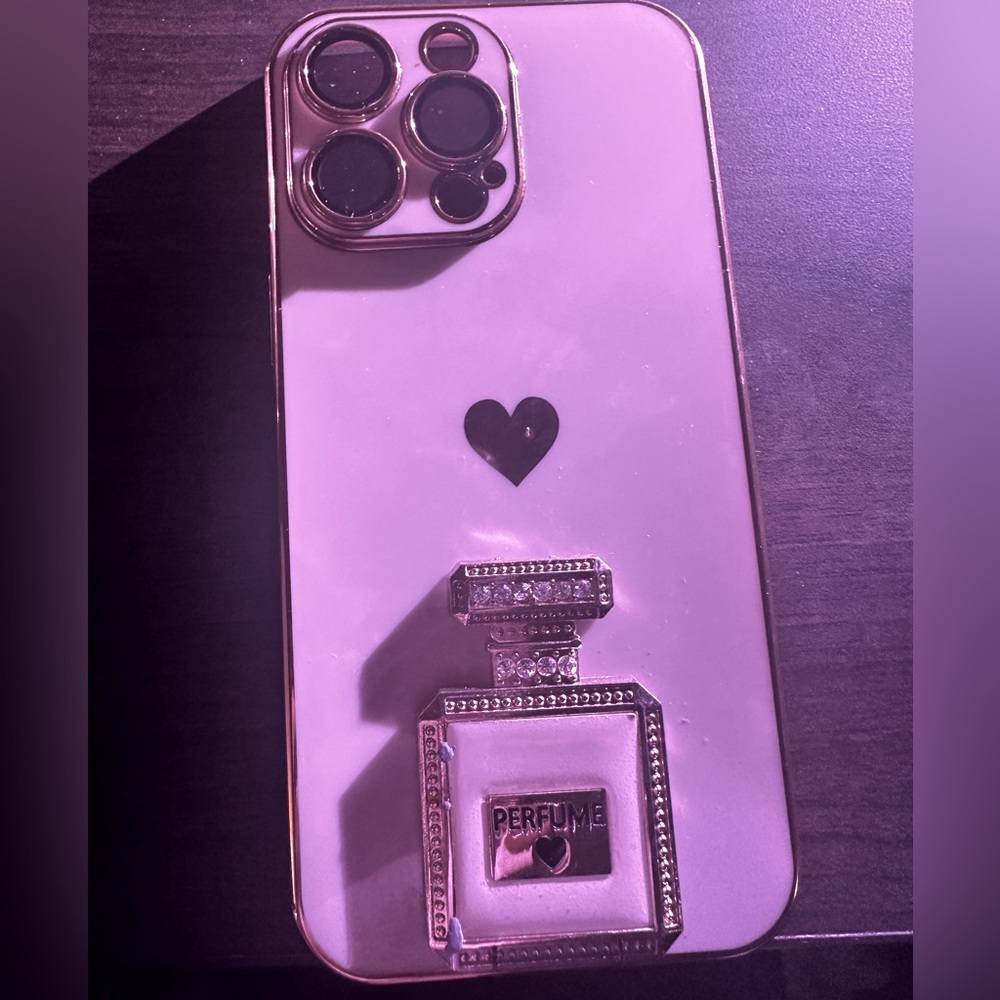 Baby pink perfume case